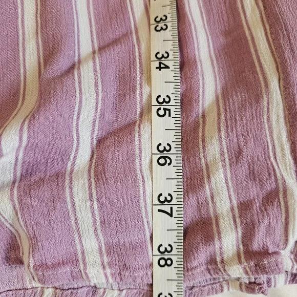 Lulus Striped Button-Front Maxi Dress in Lavender/Pink and White - Picture 7 of 15